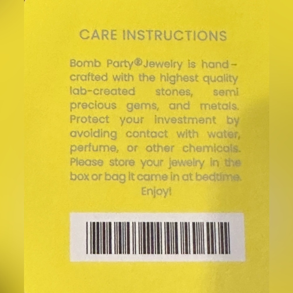 Sparkling Diamond & Lemon Cubic Zirconia Dangle Earrings on Rhodium Plating NIB - Picture 5 of 5